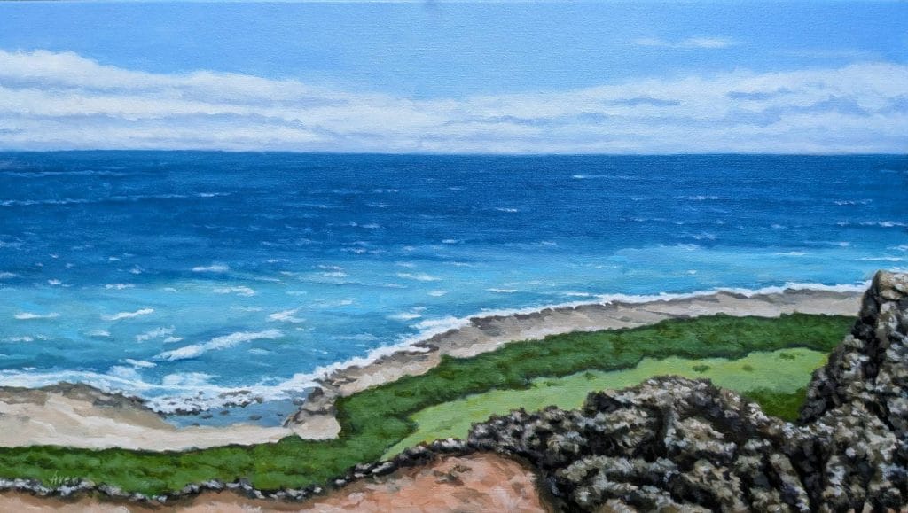 The oil painting closest to the Kuroshio Current Aven